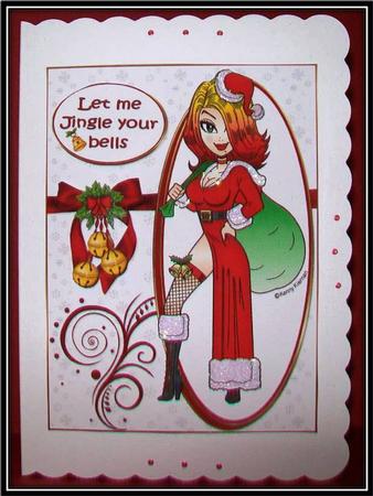 Mrs Claus Wants to Jingle Your Bells Quick Card by Rae Trees