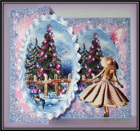 1950's Style Winter Wonderland No Holes Fold Kit by Rae Trees