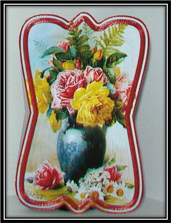 Beautiful Painted Roses Shaped Card Mini Kit by Rae Trees