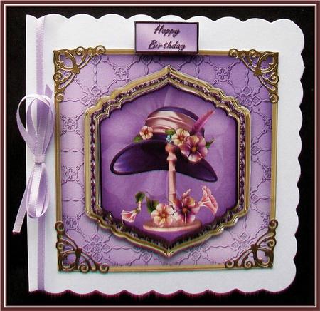 Sunday Best Hat Shaped Layer Card Front Mini Kit by Rae Trees