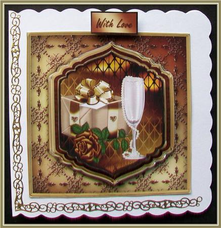 Romantic Gift Shaped Layer Card Front Mini Kit by Rae Trees