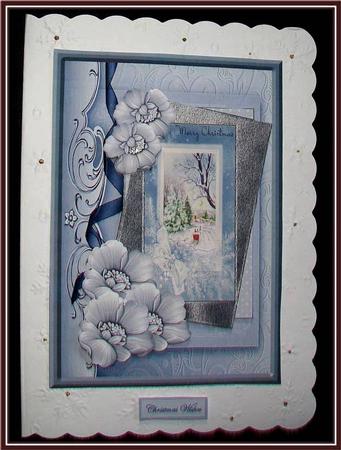 Sledge Ride Through the Snow Card with a Topper by Rae Trees