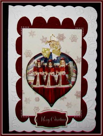 Christmas Scene Bauble 5 by Rae Trees