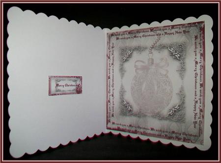 Insert to Compliment Ice Pink Baubles by Rae Trees