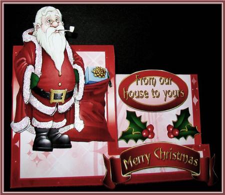 Santa with His Sack Side Stepper Kit by Rae Trees