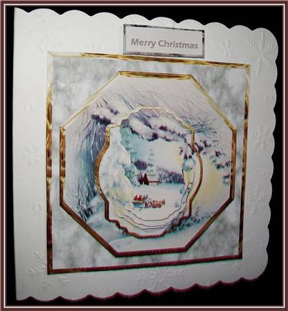 Sleigh Ride Card with a Topper by Rae Trees