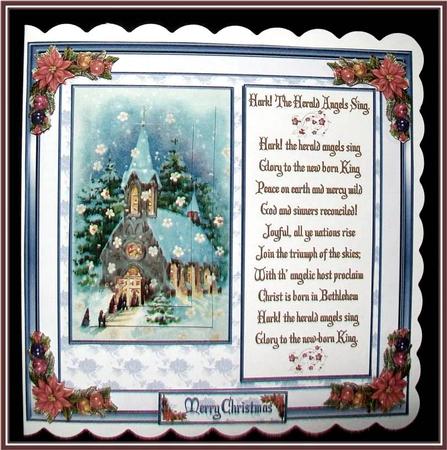 Hark! the Herald Angels Sing 8 x 8ins Mini Kit by Rae Trees