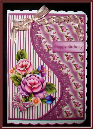 In the Garden Teardrop Side Panel Card by Rae Trees