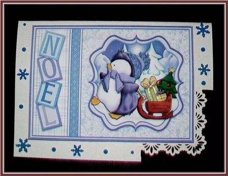 Percys Presents Christmas Card Topper & Decoupage by Rae Trees