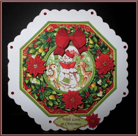 Christmas Wreath Builder Snowman Mini Kit by Rae Trees