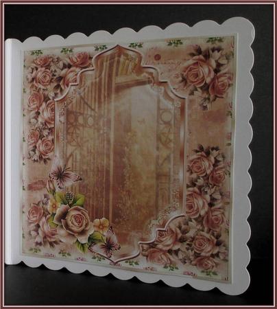 Insert to Compliment English Rose Card Front by Rae Trees