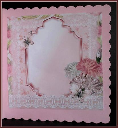 Insert to Compliment Pink Carnation Flutters by Rae Trees