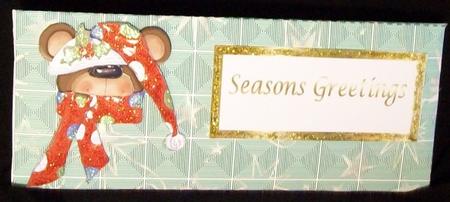 Christmas Bear Money Wallet by Rae Trees