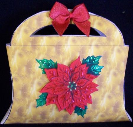 Poinsettia Pillow Purse by Rae Trees