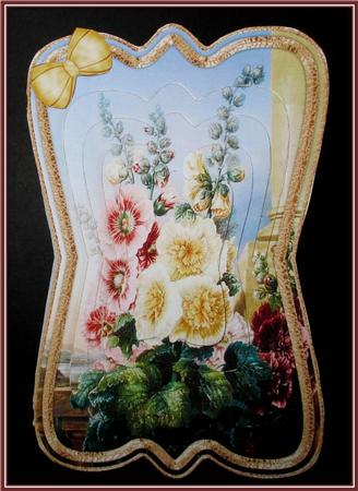 Beautiful Painted Flowers Shaped Card Mini Kit by Rae Trees