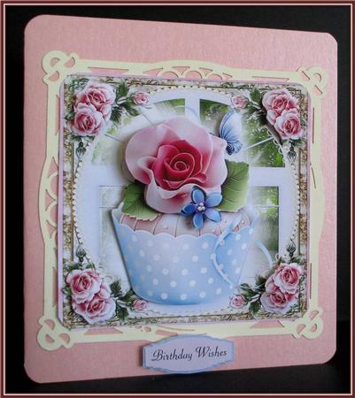 Cupcake Rose Topper by Rae Trees