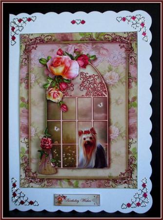Pink Paw Prints on the Window by Rae Trees