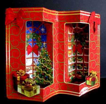 Double Window Pop Out Mini Kit - Christmas Room with a View by Rae Trees