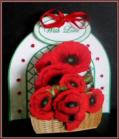 3D Box Poppy Basket by Rae Trees