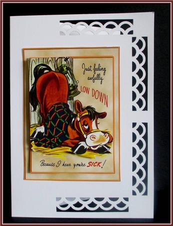 A6 Get Well Soon Horse by Rae Trees