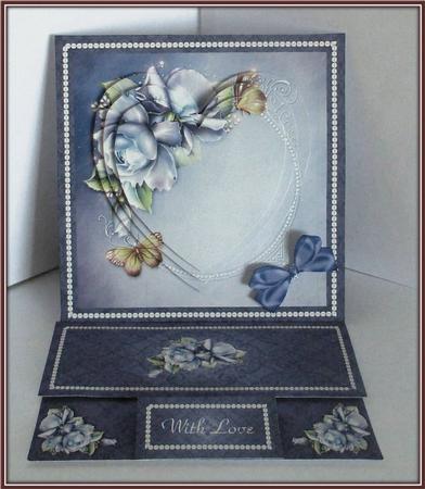 Blue Roses Easel Mini Kit by Rae Trees