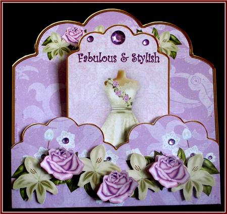 Cr Lilac Fabulous & Stylish Scallop Fashion Tag Cf Mini Kit by Rae Trees