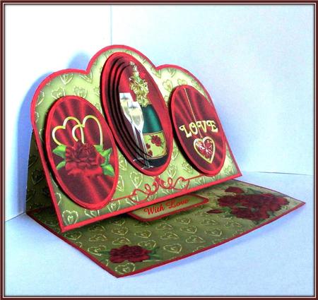 Valentine's Celebration Triple Oval Easel Card Mini Kit by Rae Trees