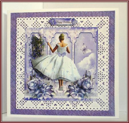 Beautiful Lilac Card Front Kit by Rae Trees