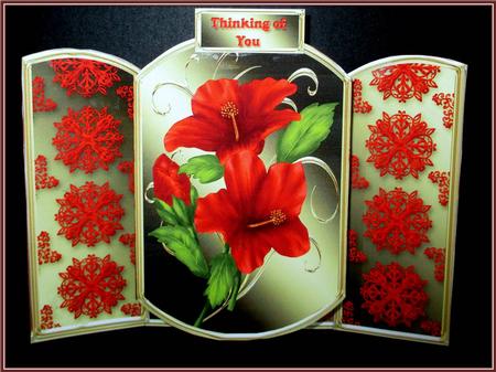 Red Hibiscus Pop-out Mini Kit by Rae Trees