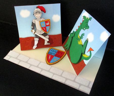 Knight and Dragon Double Twist Easel Mini Kit by Rae Trees