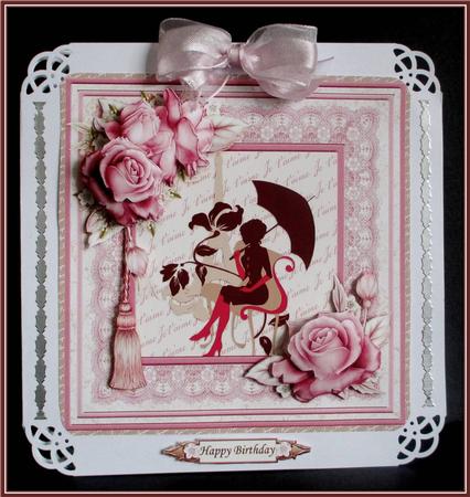 Roses in Paris 8x8 Mini Kit & Decoupage by Rae Trees