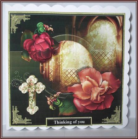 Thoughts Are with You. Sympathy Card Mini Kit by Rae Trees