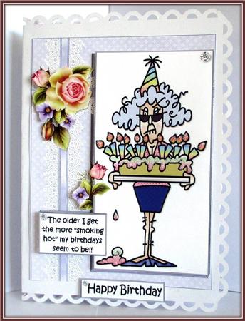 Stella Smoking Hot Birthday Quick Card by Rae Trees