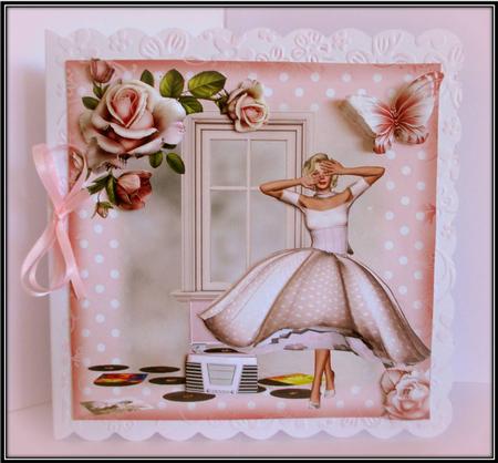 Dancing the Night Away Card Front Kit by Rae Trees