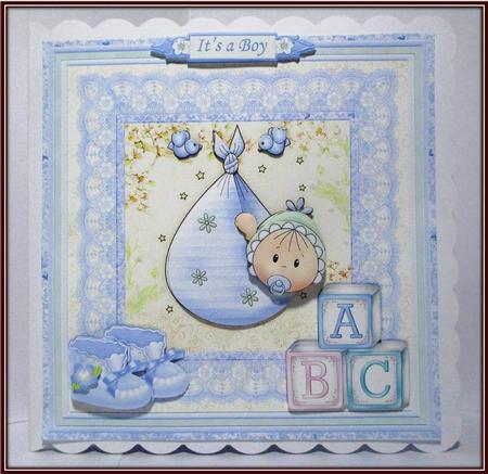 New Baby Boy Bundle Mini Kit & Decoupage by Rae Trees