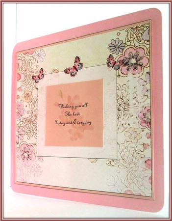 Orchid and Butterflies Insert by Rae Trees