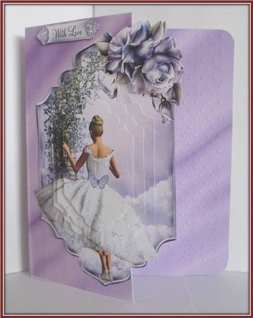 Lilac Cotton Dress Topper with Layers by Rae Trees