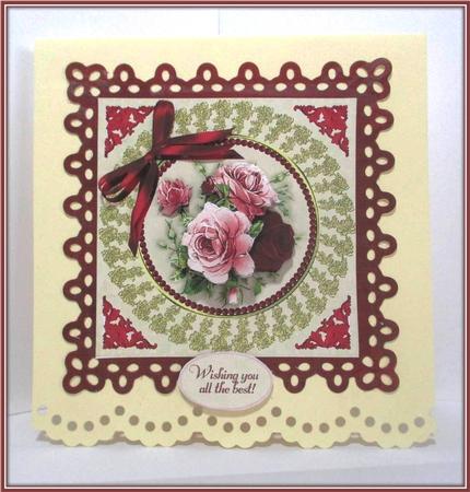 Red and Pink Vintage Roses by Rae Trees