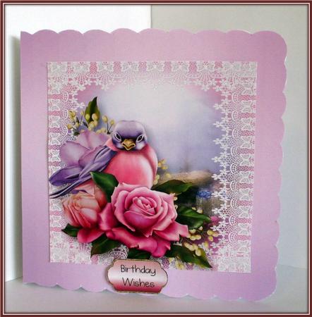 Beautiful Belle Roses Bird by Rae Trees