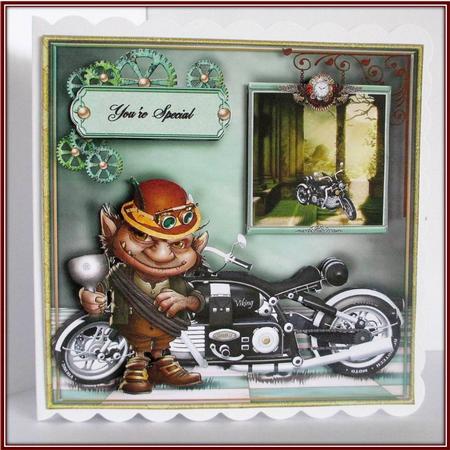 Cool Dude, (male Mini Kit Card ) by Rae Trees