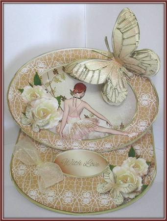 Butterfly Ballet Oval Easel Mini Kit by Rae Trees