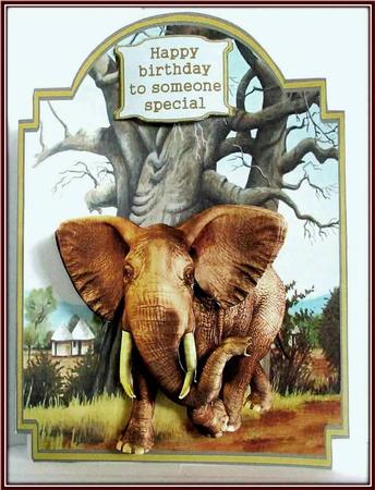 The Humble Elephant Shaped Card Kit by Rae Trees