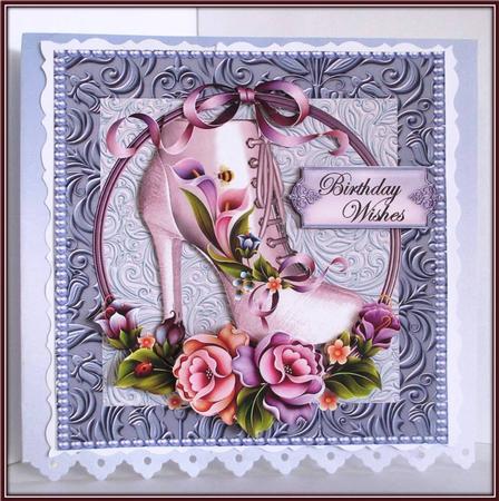 Purple Floral Boot Kit by Rae Trees