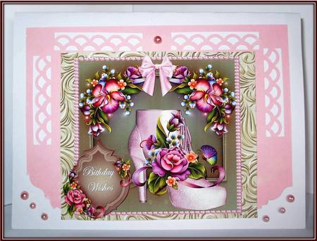Pink Floral Boot Kit by Rae Trees