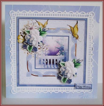 Rose Garden 8x8 Card Mini Kit by Rae Trees