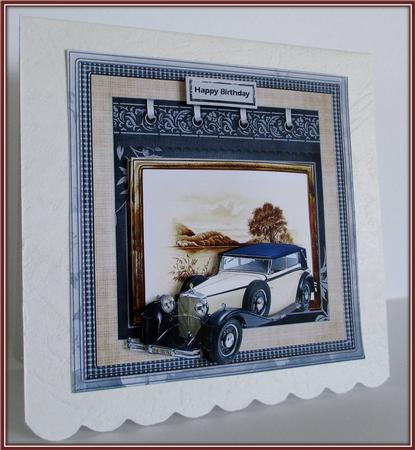 Driving in Style Car 8x8 Card Mini Kit by Rae Trees