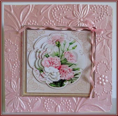 Carnations Card with a Petal Stacker by Rae Trees
