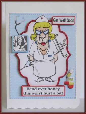 Nurse Ratchet Get Will Soon Quick Card by Rae Trees