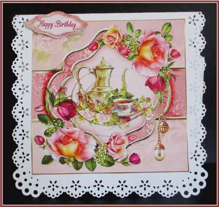 Afternoon Tea with Roses Pyramid by Rae Trees