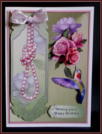Pearls Wings and Roses by Rae Trees